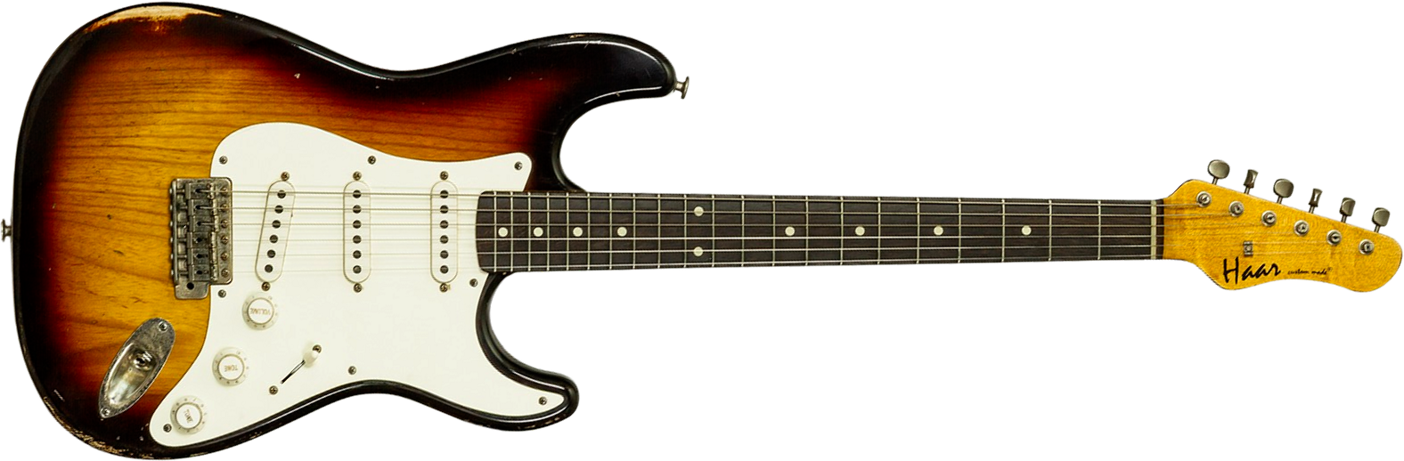 Haar Guitars Trad S 3s Klopppmann Trem Rw #43484 - Aged 2-tone Chocolate Sunburst - Str shape electric guitar - Main picture