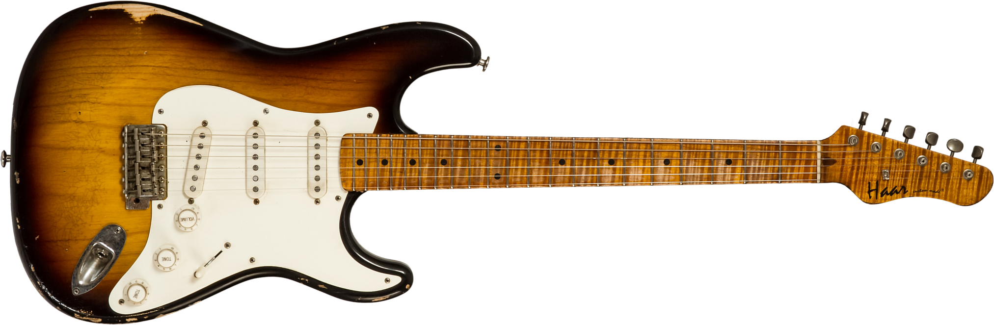 Haar Guitars Trad S 3s Lindy Fralin Trem Mn #42272 - Aged 2-tone Tobacco - Str shape electric guitar - Main picture