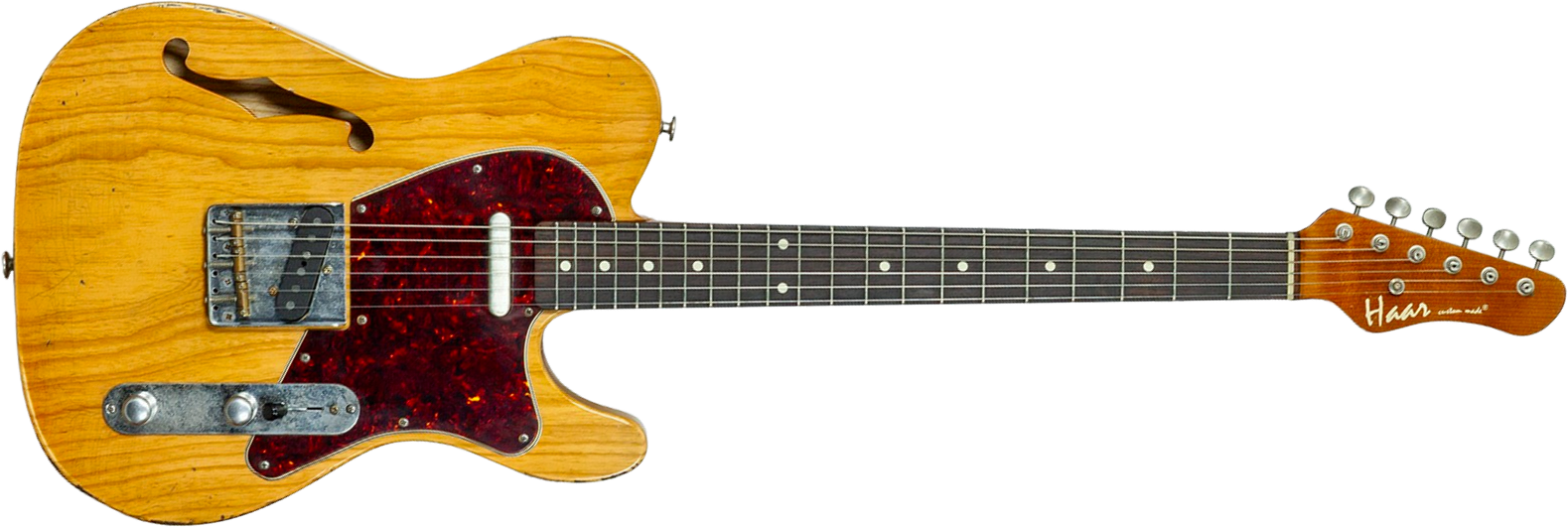 Haar Guitars Trad T Thinline 2s Lindy Fralin Rw #43483 - Aged Antique Natural - Tel shape electric guitar - Main picture
