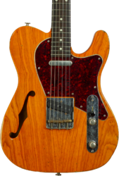 Tel shape electric guitar Haar guitars Trad T Thinline #43673 - Aged Orange See Through