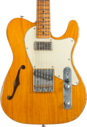 Tel shape electric guitar Haar guitars Trad T Thinline #42270 - Aged orange antique