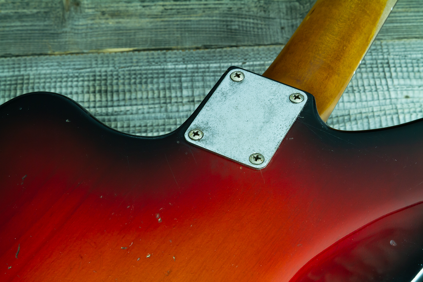 Haar Guitars Trad Jm 2s Fralin #43593 - Aged 3 Tone Sunburst - Retro rock electric guitar - Variation 9