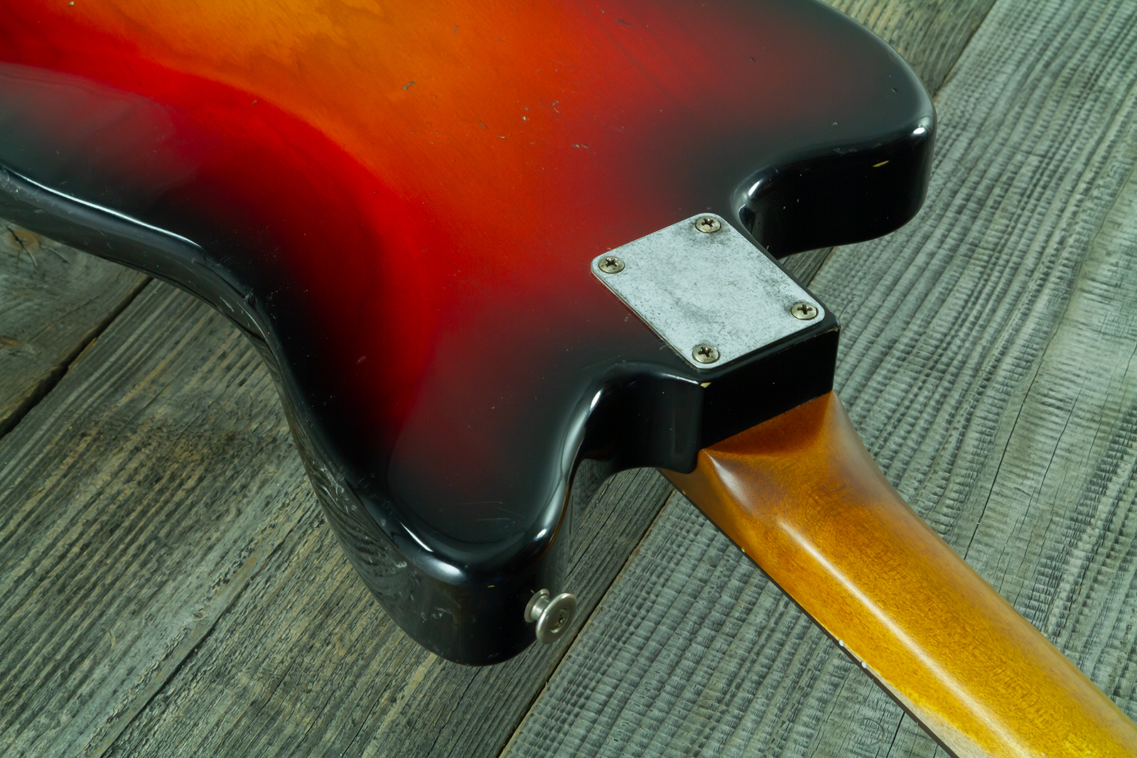 Haar Guitars Trad Jm 2s Fralin #43593 - Aged 3 Tone Sunburst - Retro rock electric guitar - Variation 10