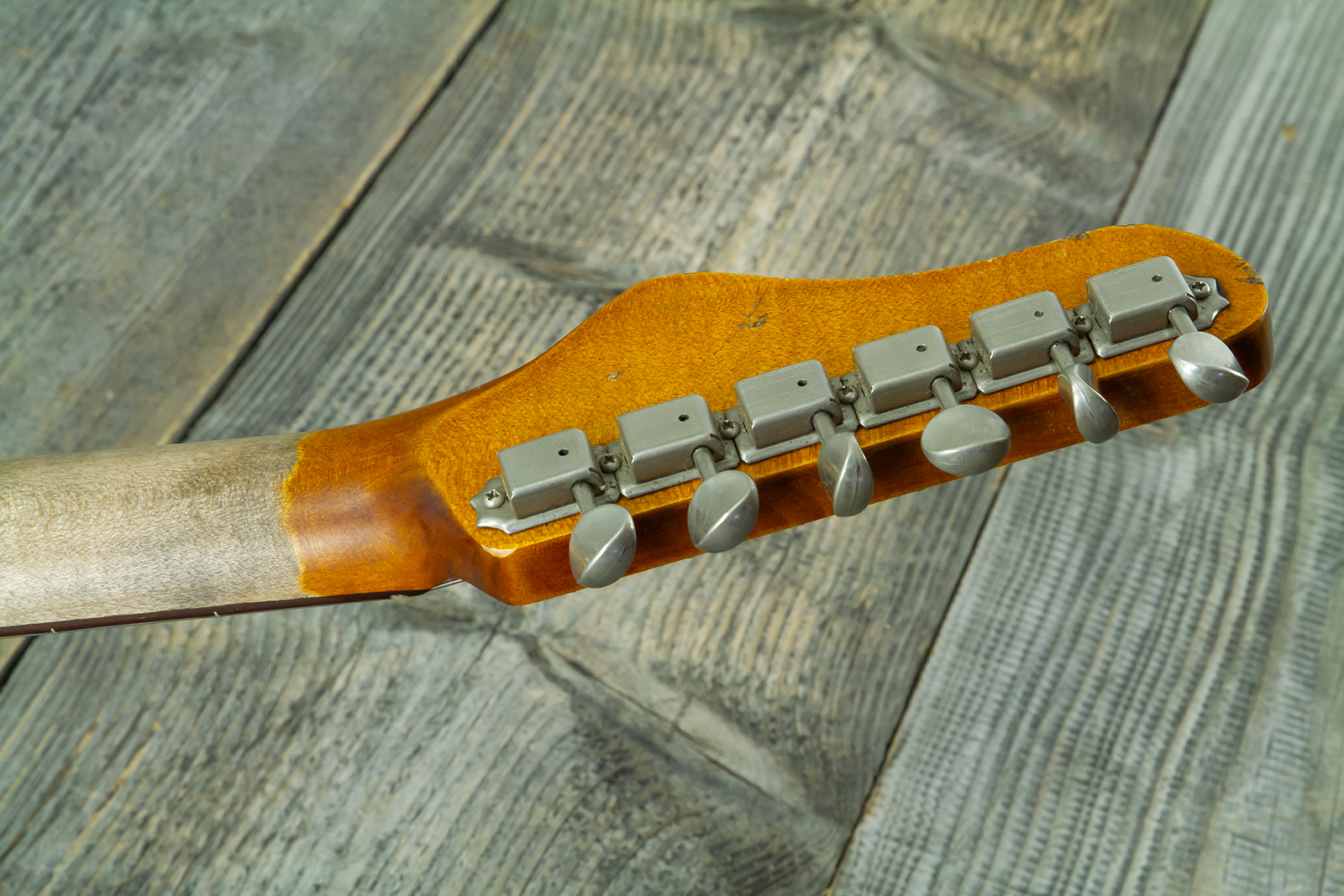 Haar Guitars Trad Jm 2s Fralin #43593 - Aged 3 Tone Sunburst - Retro rock electric guitar - Variation 13