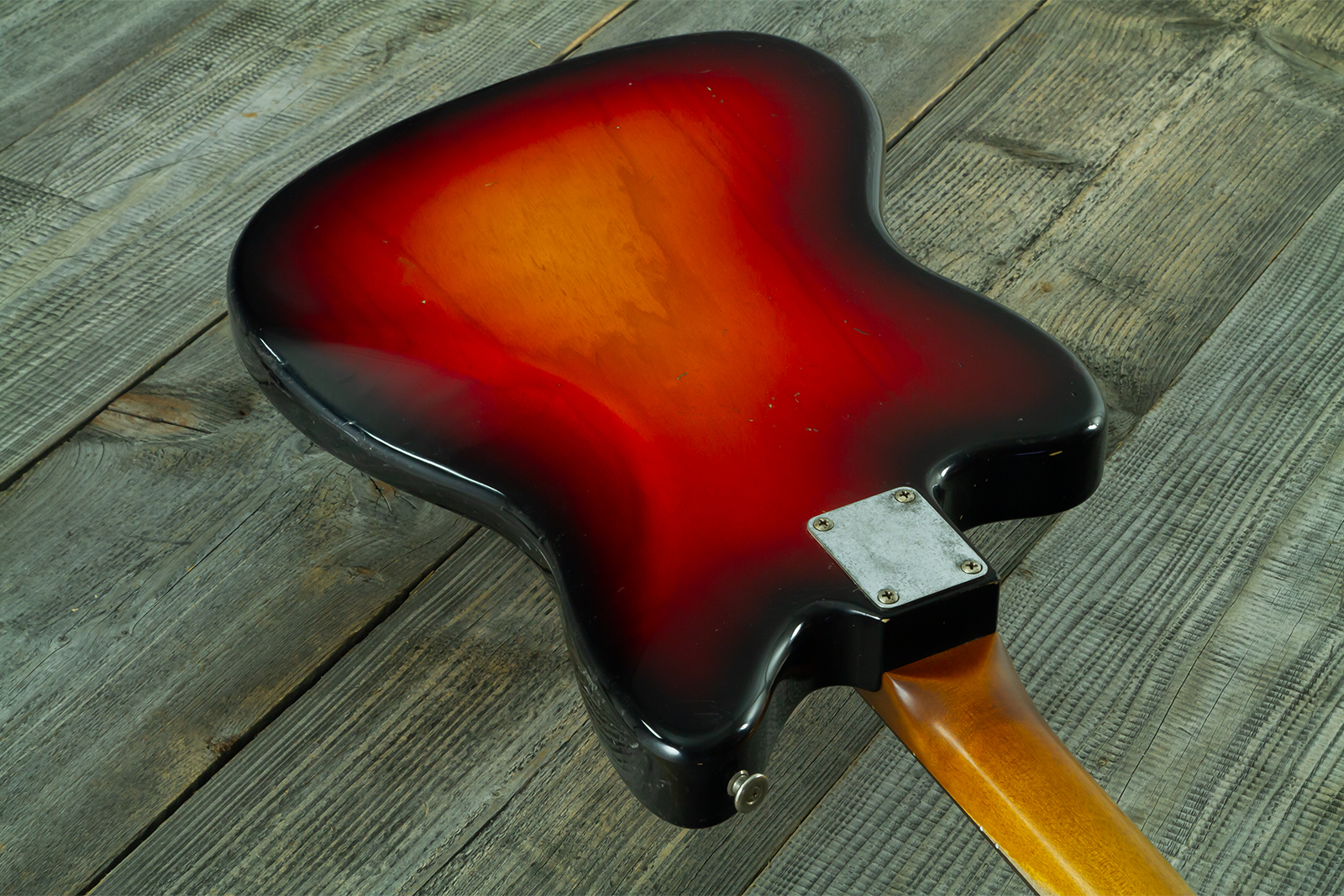 Haar Guitars Trad Jm 2s Fralin #43593 - Aged 3 Tone Sunburst - Retro rock electric guitar - Variation 8