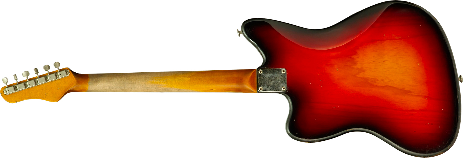 Haar Guitars Trad Jm 2s Fralin #43593 - Aged 3 Tone Sunburst - Retro rock electric guitar - Variation 2