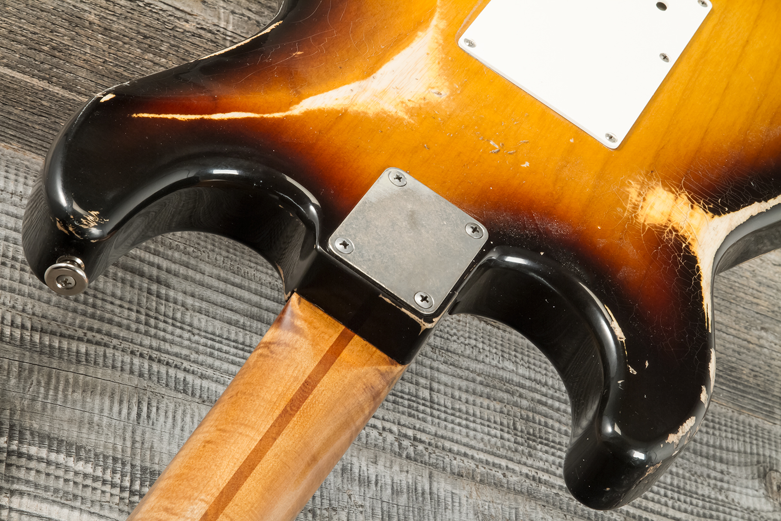 Haar Guitars Trad S 3s Kloppman Trem Mn #42273 - Aged 2-tone Tobacco - Str shape electric guitar - Variation 9