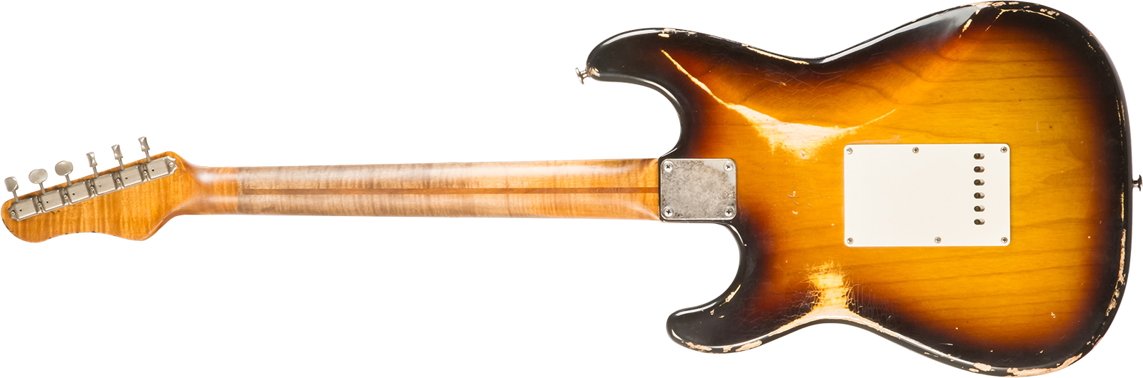 Haar Guitars Trad S 3s Kloppman Trem Mn #42273 - Aged 2-tone Tobacco - Str shape electric guitar - Variation 1