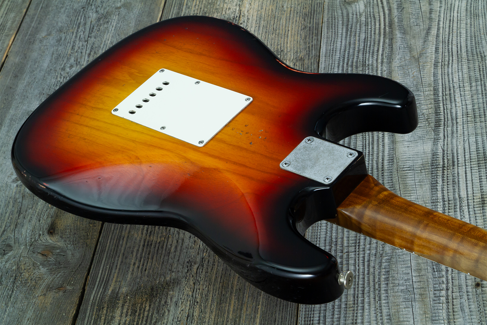 Haar Guitars Trad S 3s Kloppmann Mn #43485 - Aged 3 Tone Sunburst - Str shape electric guitar - Variation 7