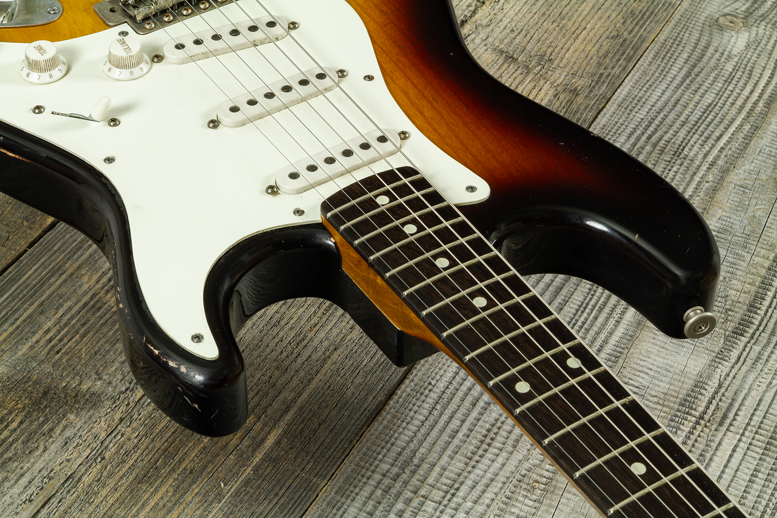 Haar Guitars Trad S 3s Klopppmann Trem Rw #43484 - Aged 2-tone Chocolate Sunburst - Str shape electric guitar - Variation 4