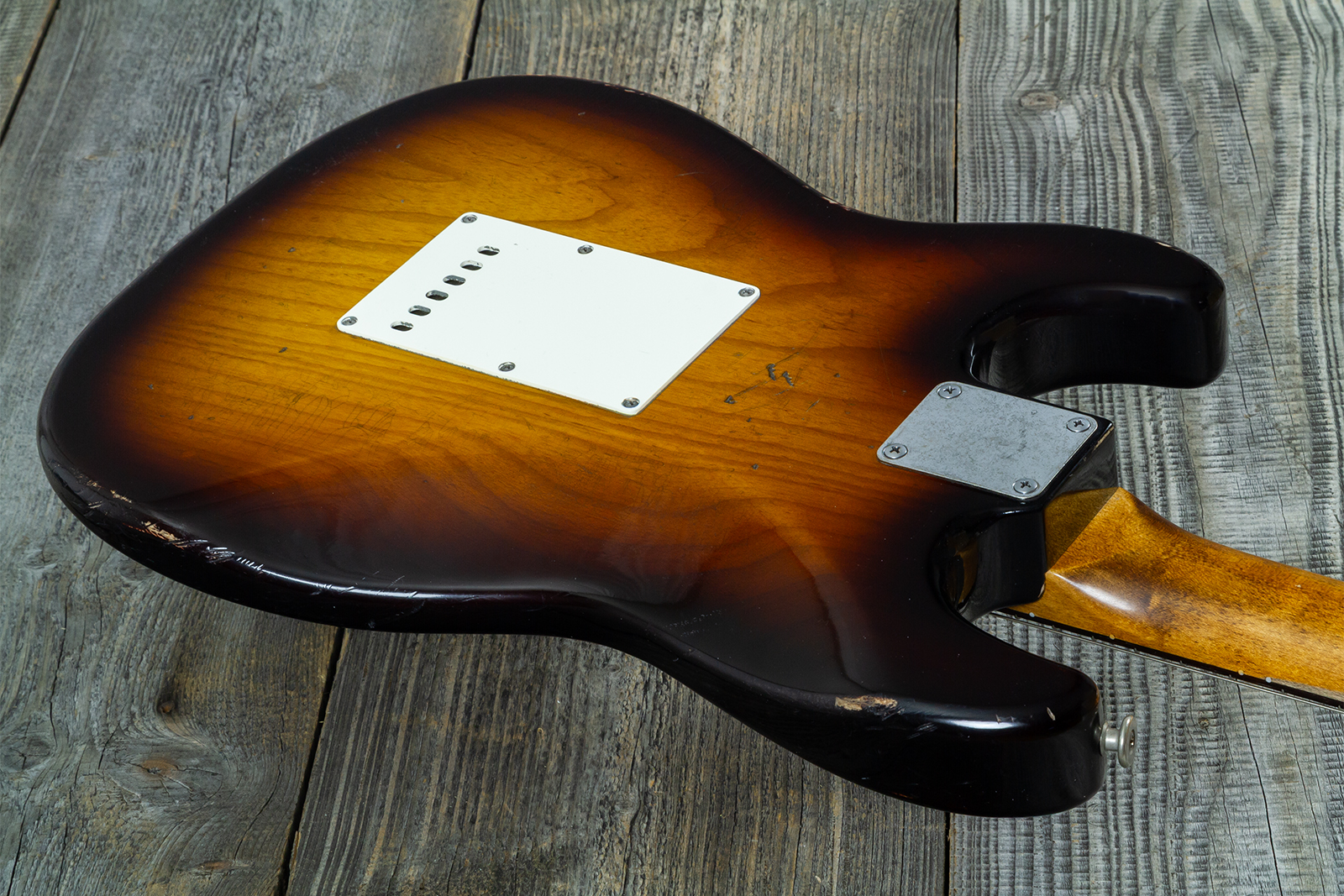 Haar Guitars Trad S 3s Klopppmann Trem Rw #43484 - Aged 2-tone Chocolate Sunburst - Str shape electric guitar - Variation 7