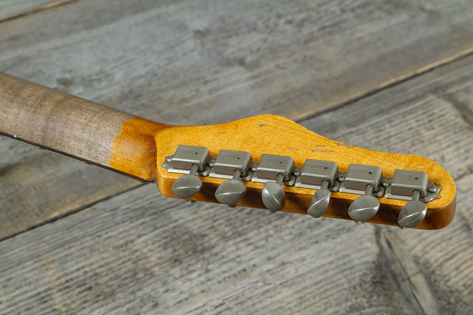 Haar Guitars Trad S 3s Lindy Fralin Trem Rw #43487 - Aged Surf Green - Str shape electric guitar - Variation 10