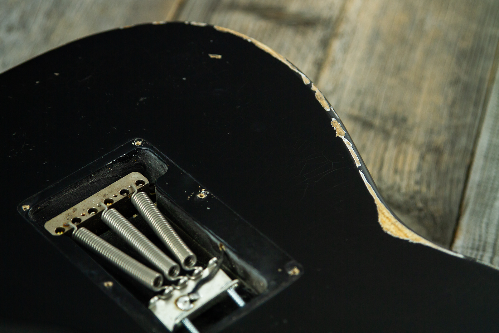 Haar Guitars Trad S Hss Amber Trem Rw #43517 - Aged Black - Str shape electric guitar - Variation 9