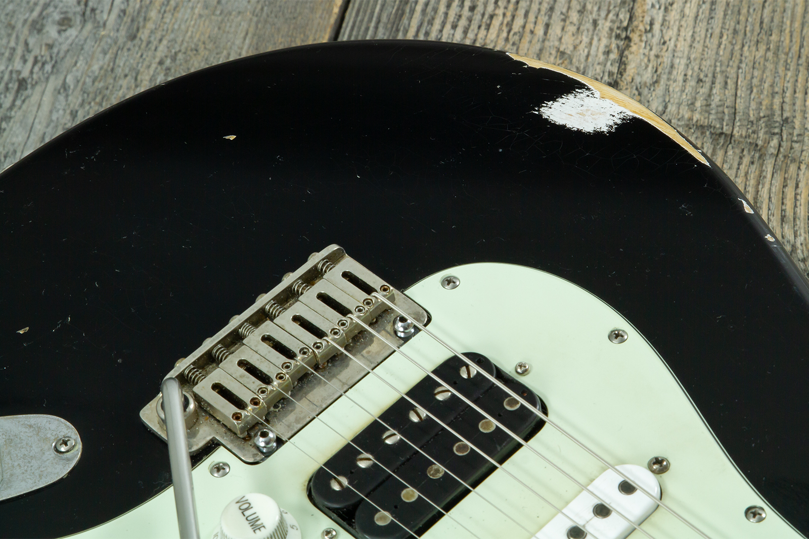 Haar Guitars Trad S Hss Amber Trem Rw #43517 - Aged Black - Str shape electric guitar - Variation 3