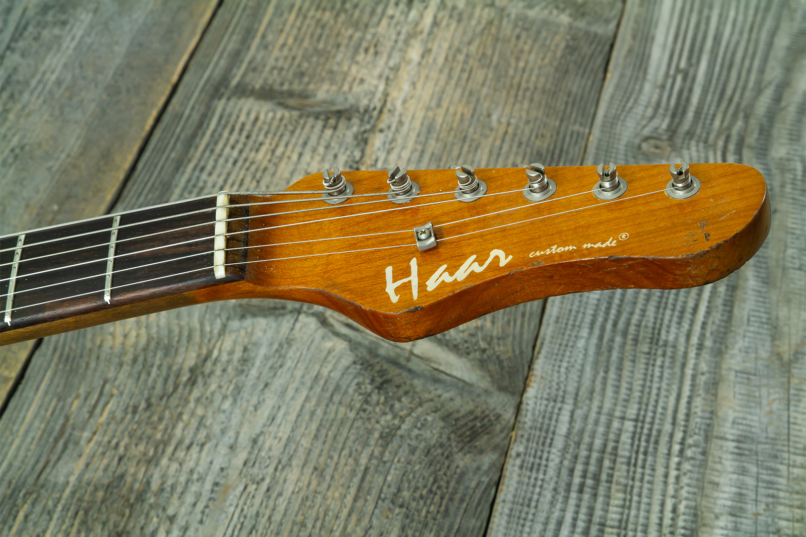 Haar Guitars Trad S Hss Lindy Fralin Trem Rw #43592 - Aged Teal Green Metallic - Str shape electric guitar - Variation 12