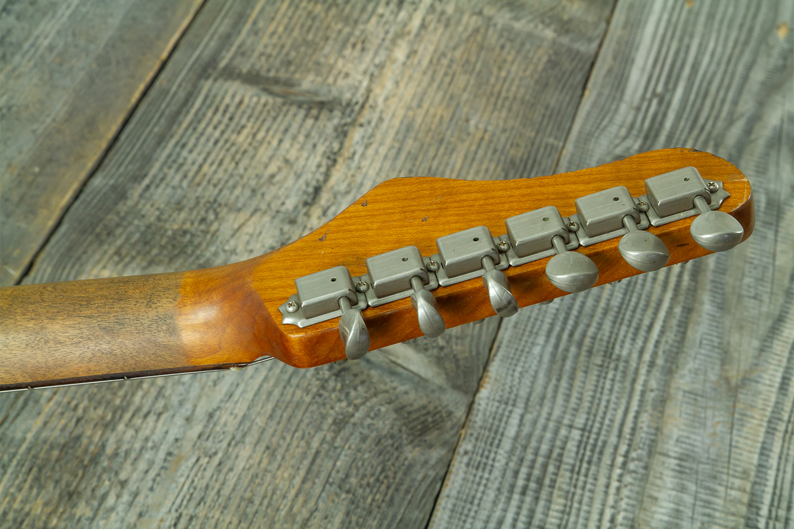 Haar Guitars Trad S Hss Lindy Fralin Trem Rw #43592 - Aged Teal Green Metallic - Str shape electric guitar - Variation 13
