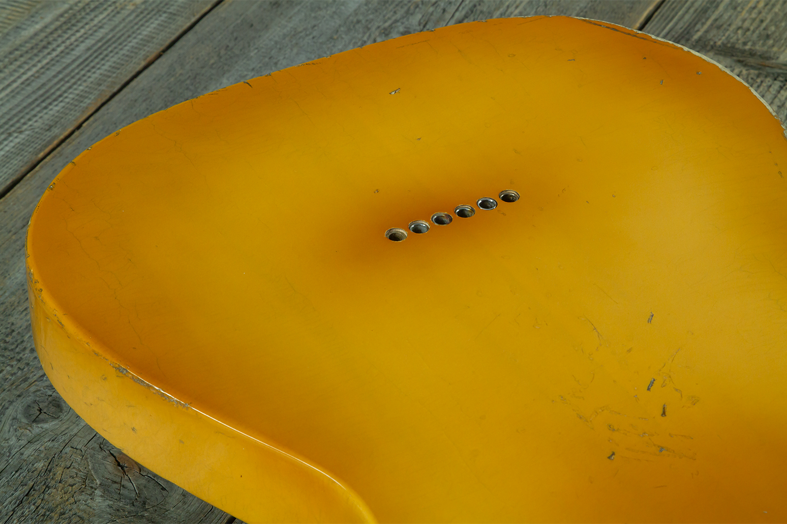 Haar Guitars Trad T 2s Amber Ht Mn #43590 - Aged Butterscotch - Tel shape electric guitar - Variation 10