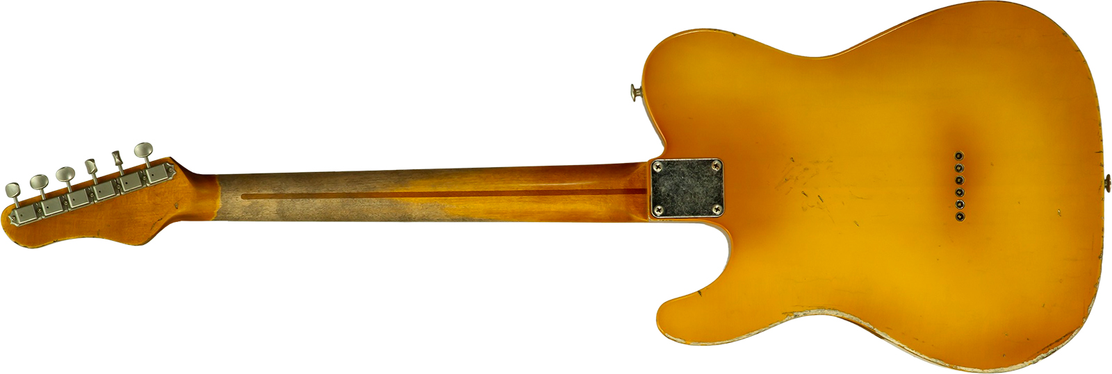 Haar Guitars Trad T 2s Amber Ht Mn #43590 - Aged Butterscotch - Tel shape electric guitar - Variation 1
