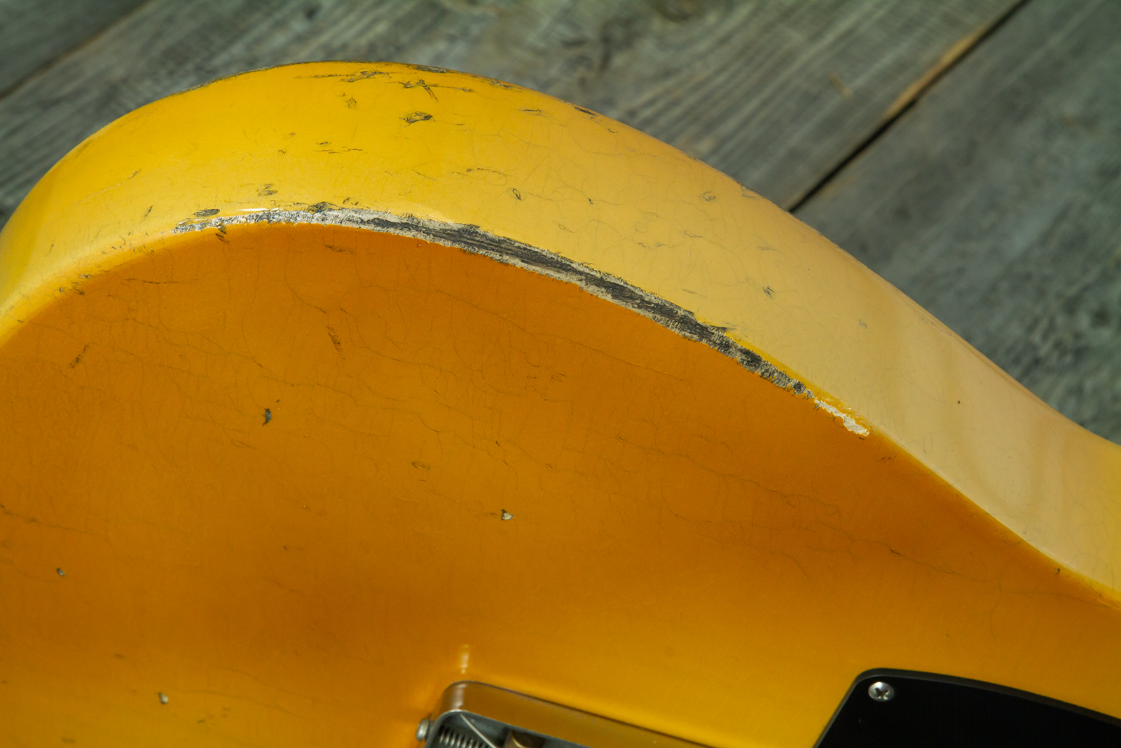 Haar Guitars Trad T 2s Amber Ht Mn #43590 - Aged Butterscotch - Tel shape electric guitar - Variation 5
