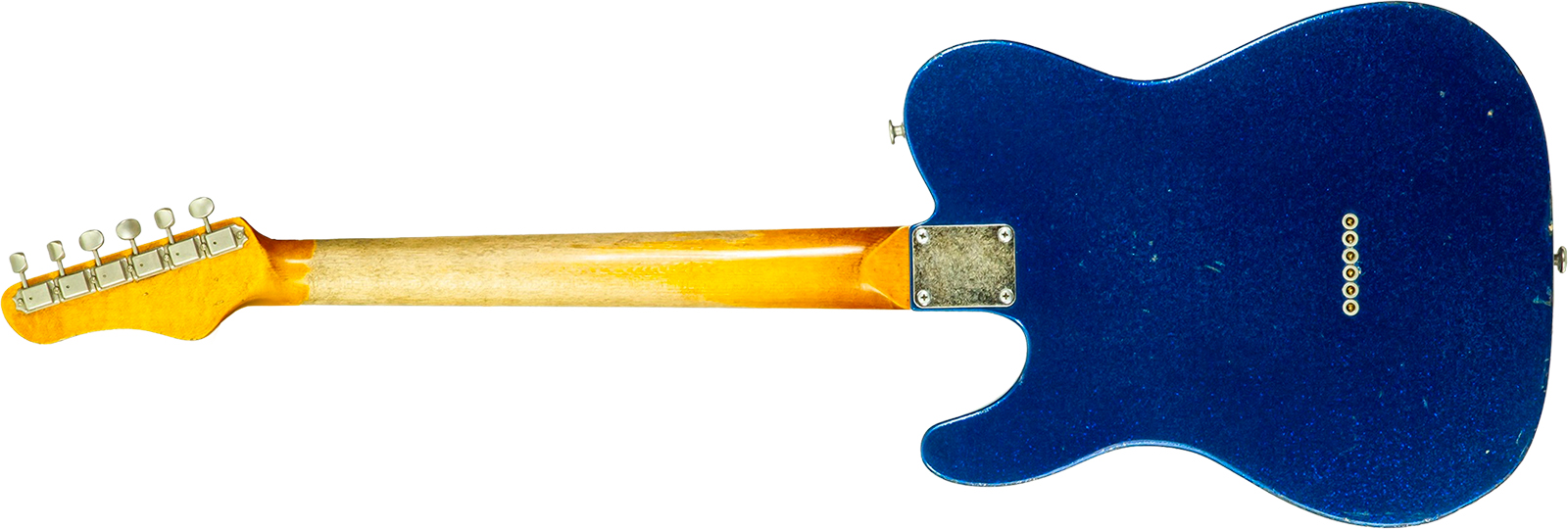 Haar Guitars Trad T 2s Lindy Fralin #43671 - Aged Sparkle Blue - Tel shape electric guitar - Variation 1