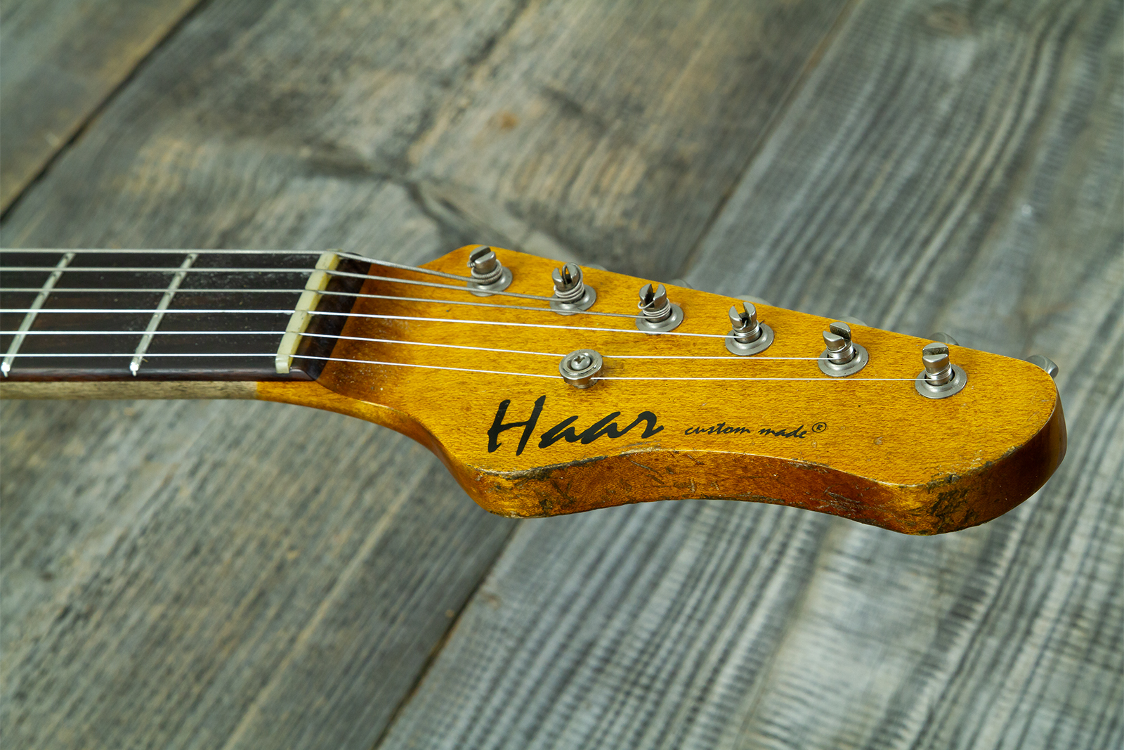Haar Guitars Trad T 2s Lindy Fralin #43671 - Aged Sparkle Blue - Tel shape electric guitar - Variation 7