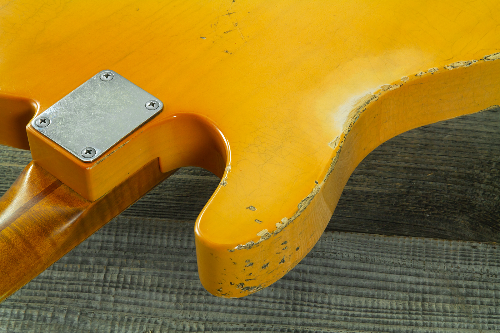 Haar Guitars Trad T 2s Lindy Fralin Mn #43672 - Aged Butterscotch - Tel shape electric guitar - Variation 9