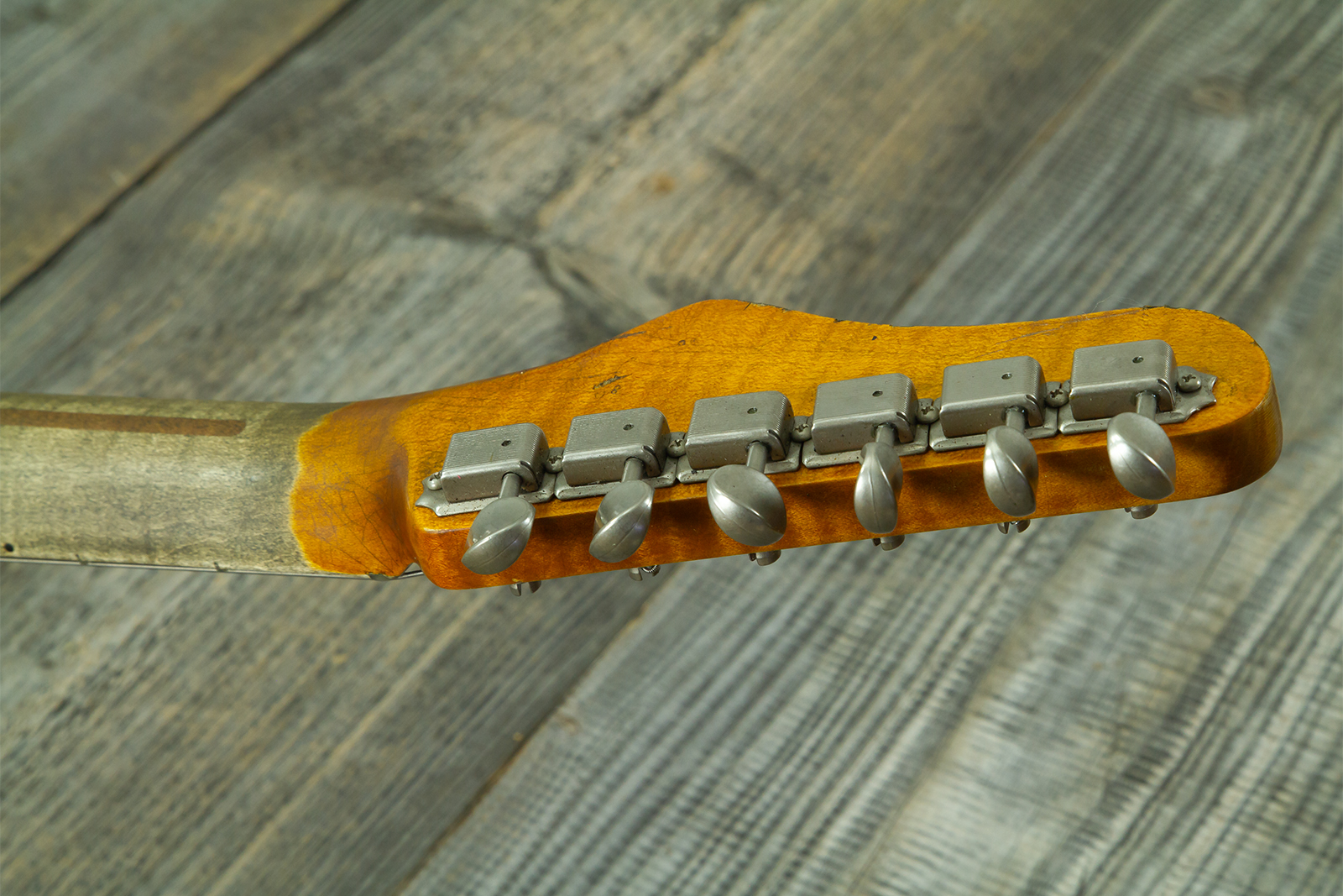 Haar Guitars Trad T 2s Lindy Fralin Mn #43672 - Aged Butterscotch - Tel shape electric guitar - Variation 13