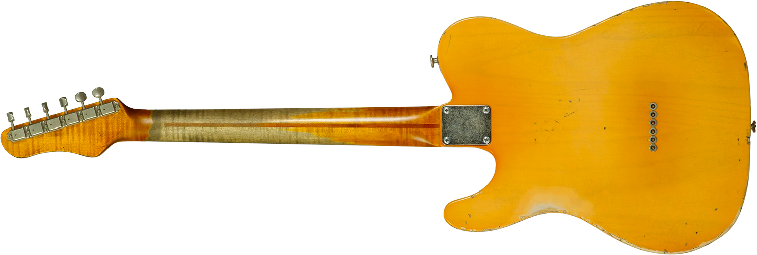 Haar Guitars Trad T 2s Lindy Fralin Mn #43672 - Aged Butterscotch - Tel shape electric guitar - Variation 1