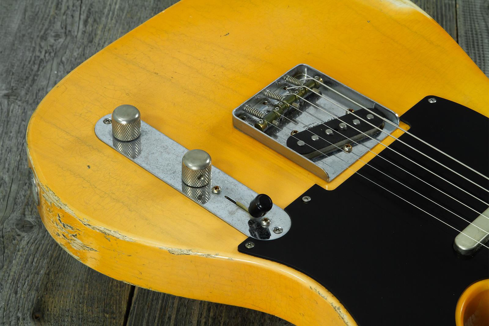 Haar Guitars Trad T 2s Lindy Fralin Mn #43672 - Aged Butterscotch - Tel shape electric guitar - Variation 4