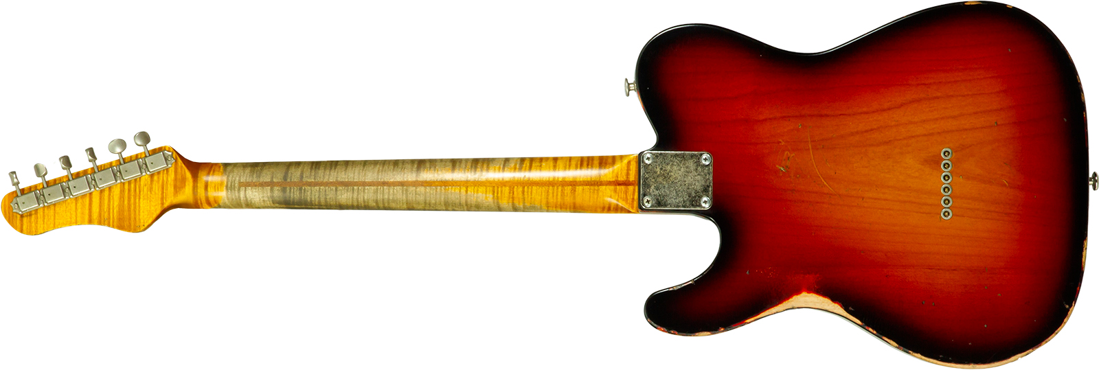 Haar Guitars Trad T 72 Sh Lindy Fralin Mn #43667 - Aged 3 Tone Sunburst - Tel shape electric guitar - Variation 1