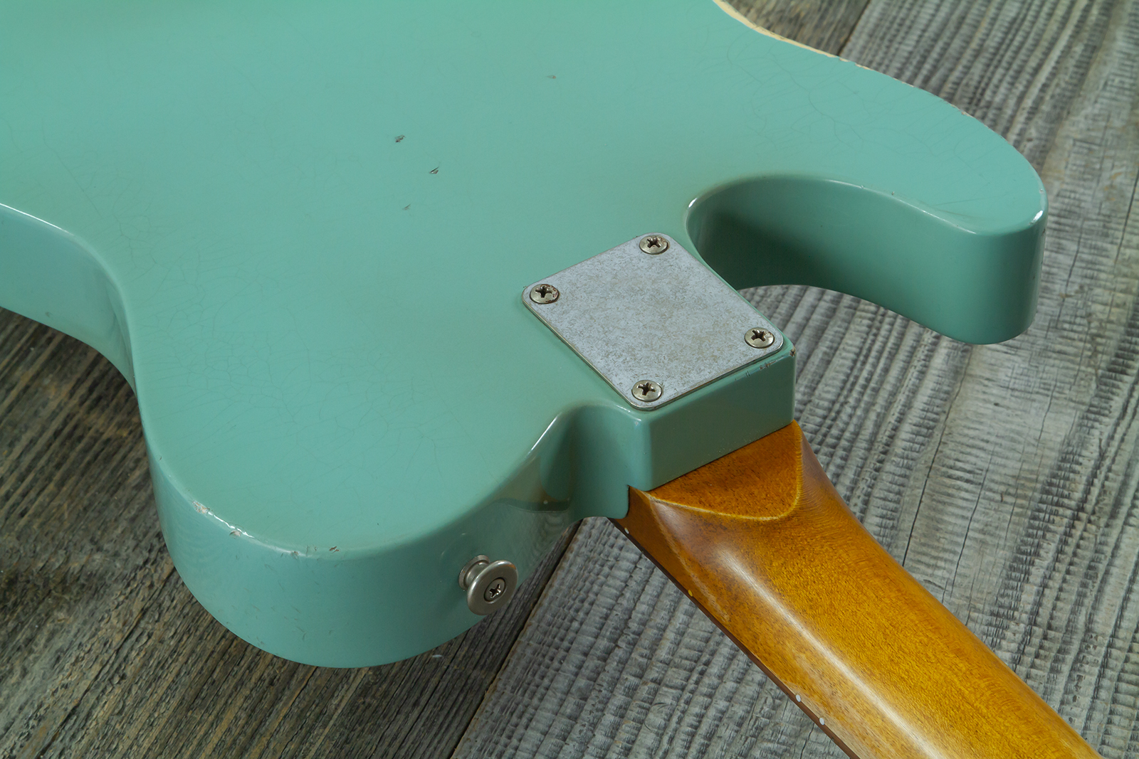 Haar Guitars Trad T Custom 2h Tv Jones Ht Rw #43519 - Aged Spring Green - Tel shape electric guitar - Variation 9