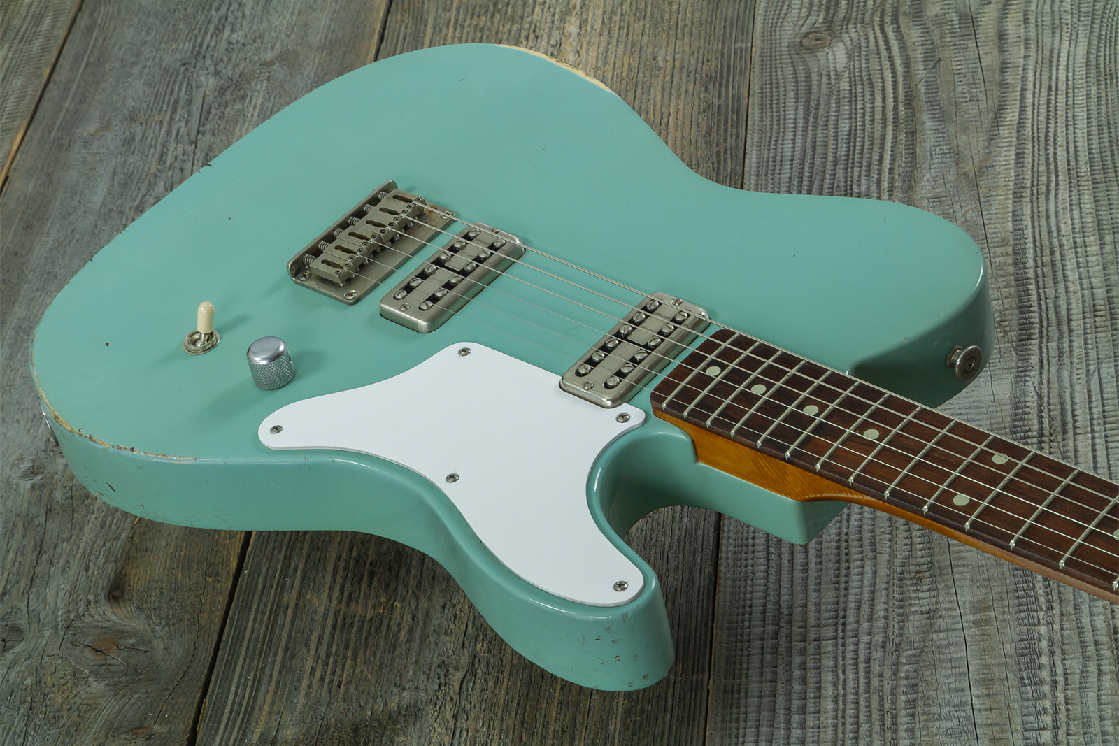 Haar Guitars Trad T Custom 2h Tv Jones Ht Rw #43519 - Aged Spring Green - Tel shape electric guitar - Variation 2