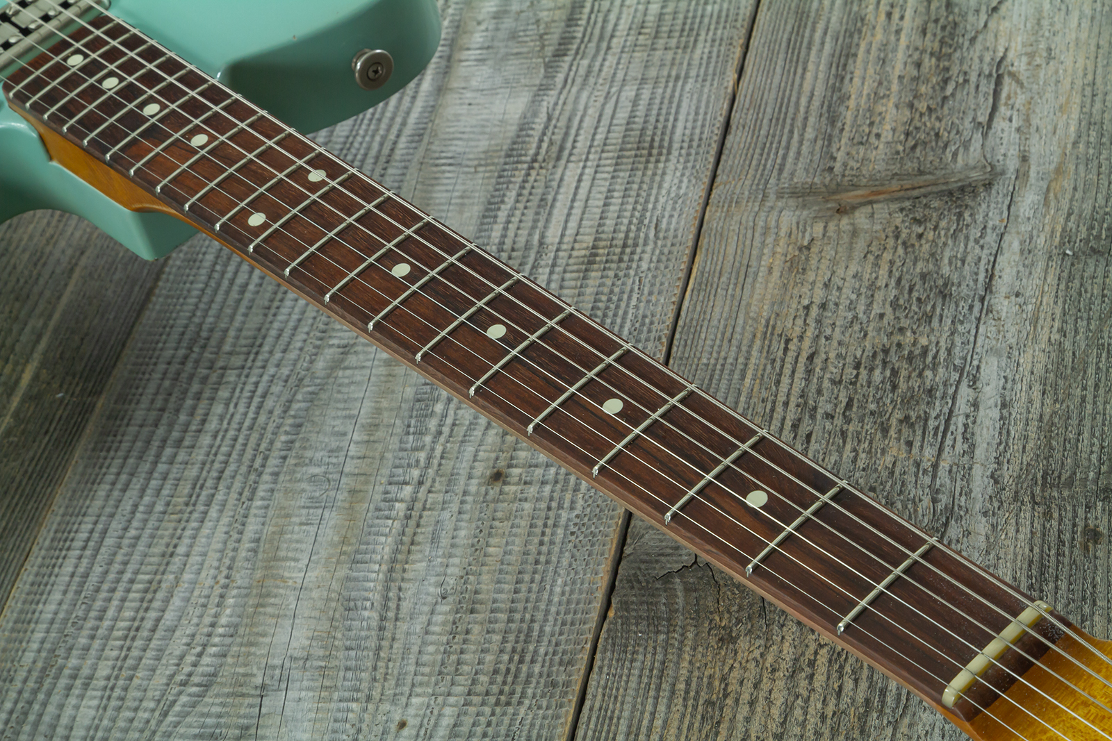 Haar Guitars Trad T Custom 2h Tv Jones Ht Rw #43519 - Aged Spring Green - Tel shape electric guitar - Variation 5