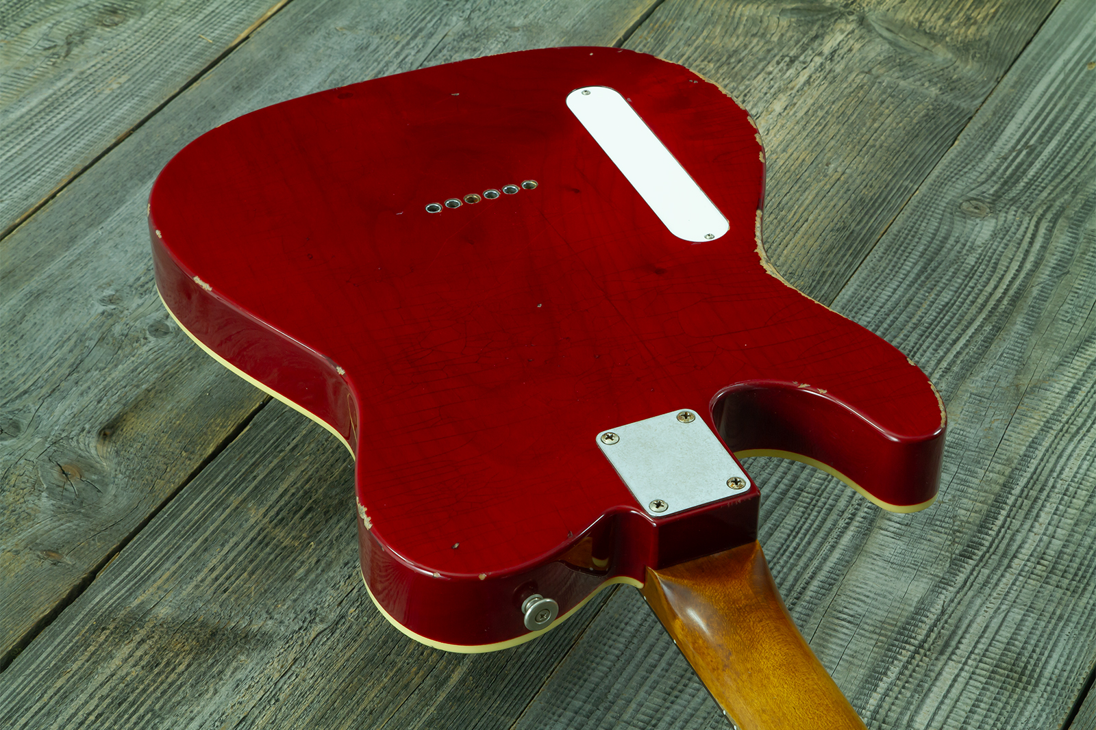 Haar Guitars Trad T Custom 2h Tv Jones Ht Rw #43524 - Aged Brown Natural - Tel shape electric guitar - Variation 10