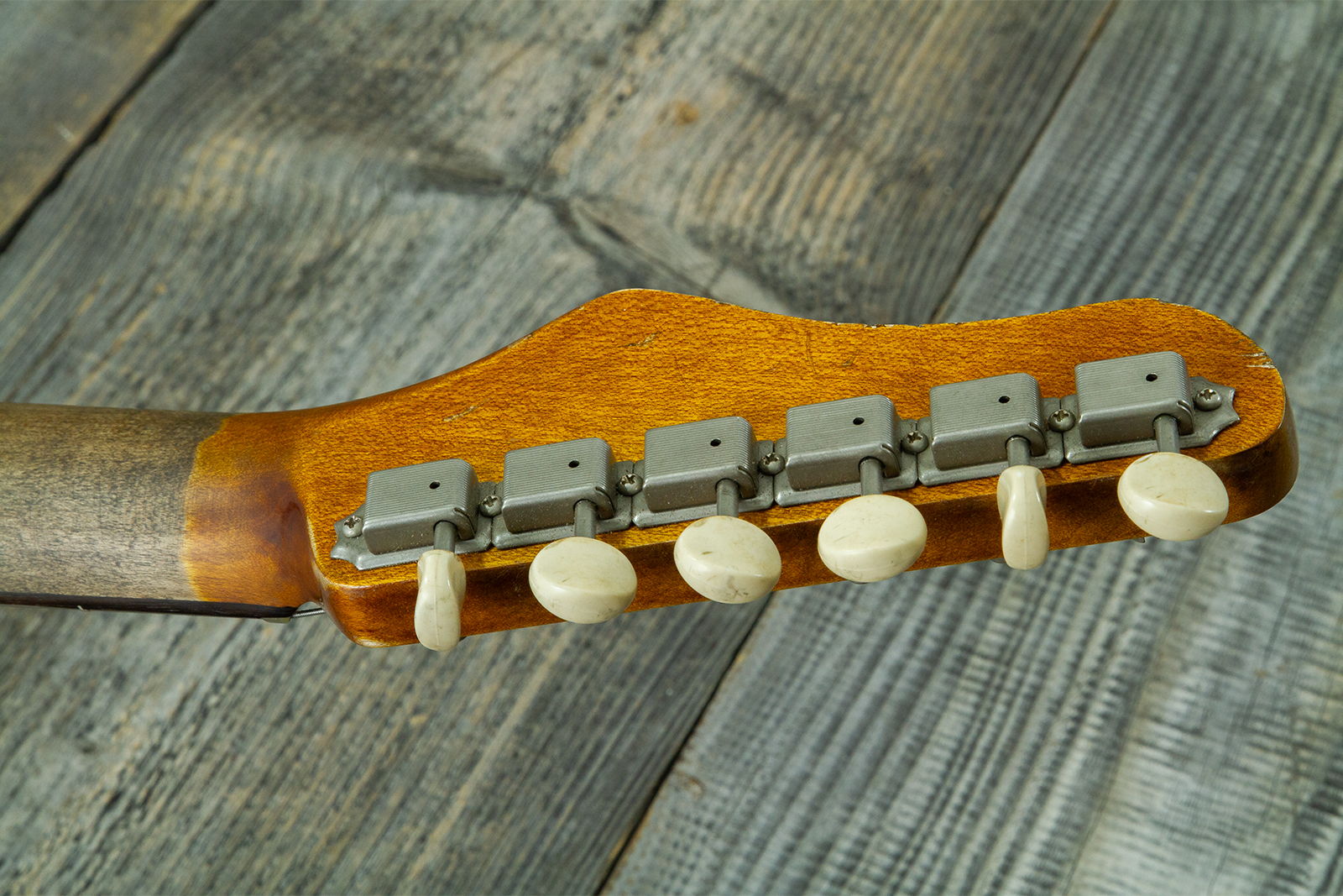 Haar Guitars Trad T Custom 2h Tv Jones Ht Rw #43524 - Aged Brown Natural - Tel shape electric guitar - Variation 15