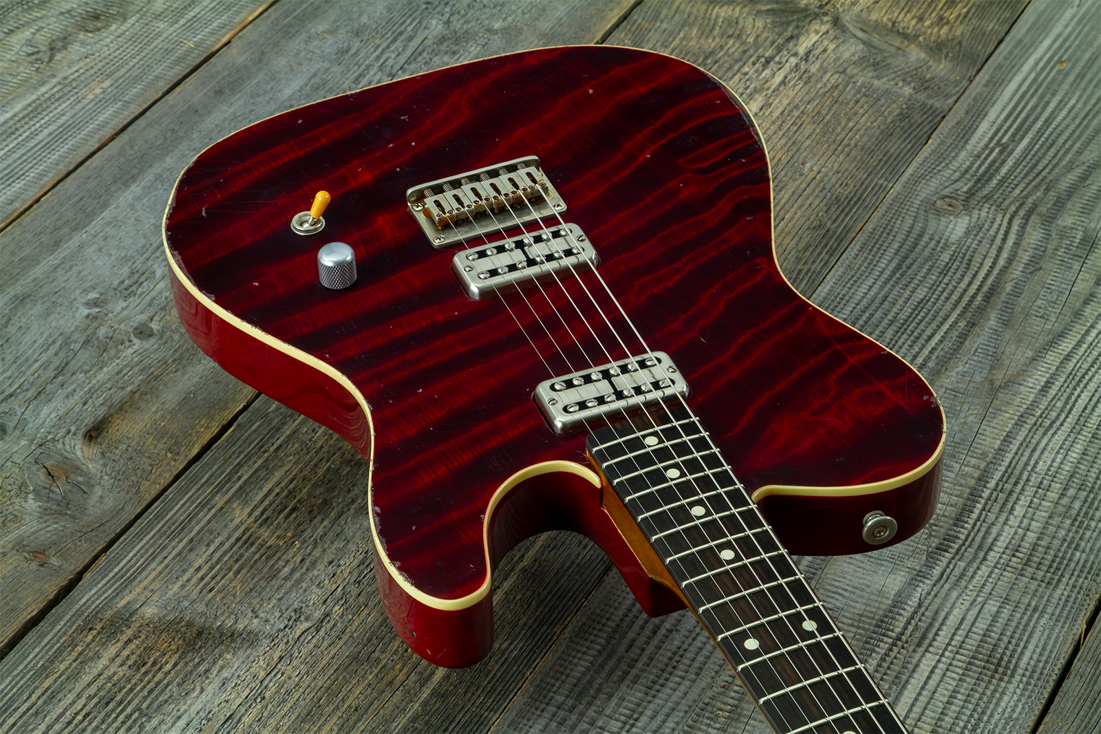 Haar Guitars Trad T Custom 2h Tv Jones Ht Rw #43524 - Aged Brown Natural - Tel shape electric guitar - Variation 2