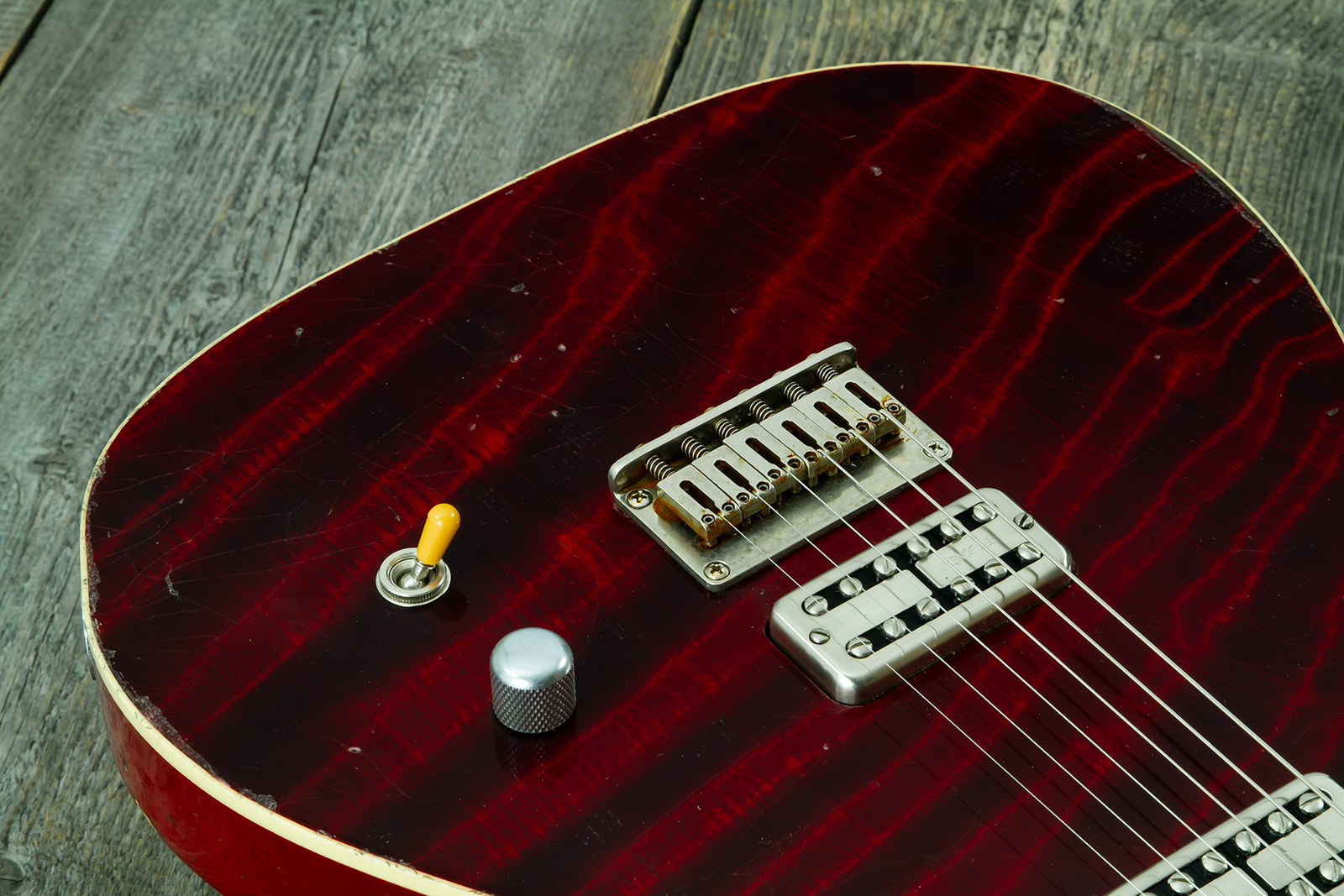 Haar Guitars Trad T Custom 2h Tv Jones Ht Rw #43524 - Aged Brown Natural - Tel shape electric guitar - Variation 3