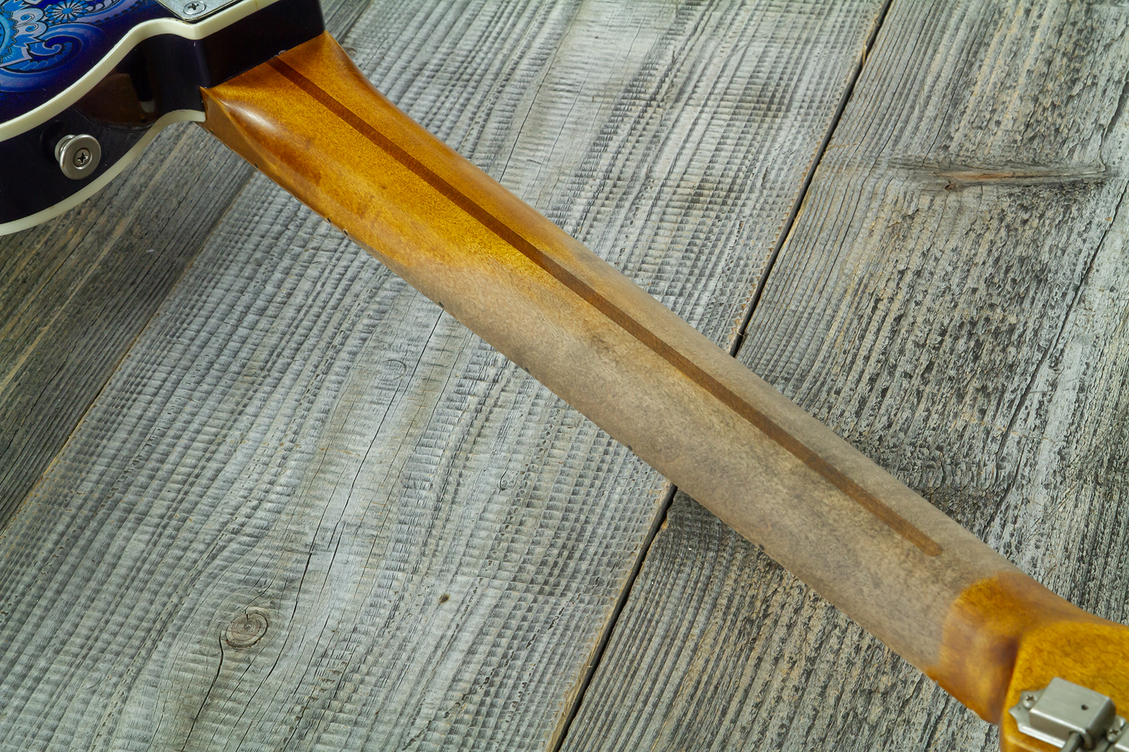 Haar Guitars Trad T Custom 2s Kloppmann. Mn  #43518 - Blue Paisley - Tel shape electric guitar - Variation 10