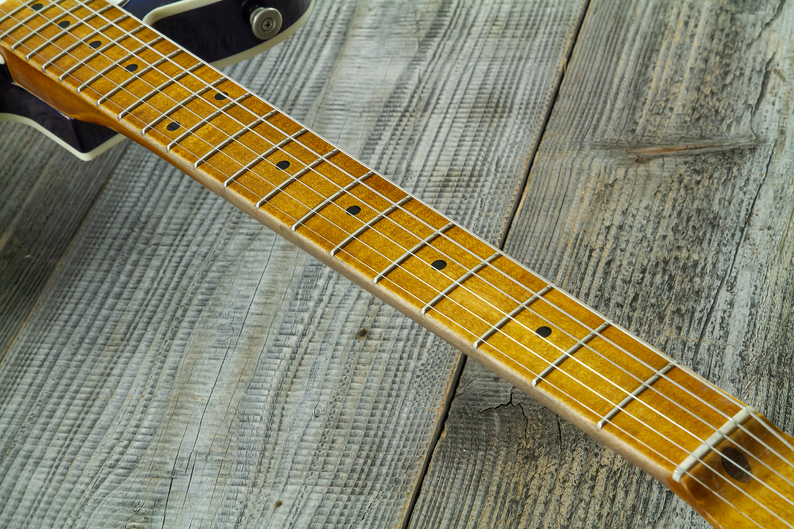 Haar Guitars Trad T Custom 2s Kloppmann. Mn  #43518 - Blue Paisley - Tel shape electric guitar - Variation 5