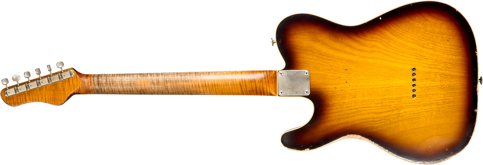 Haar Guitars Trad T Custom 2s Lindy Fralin Ht Rw #42267 - Aged 2-tone Tobacco - Tel shape electric guitar - Variation 1
