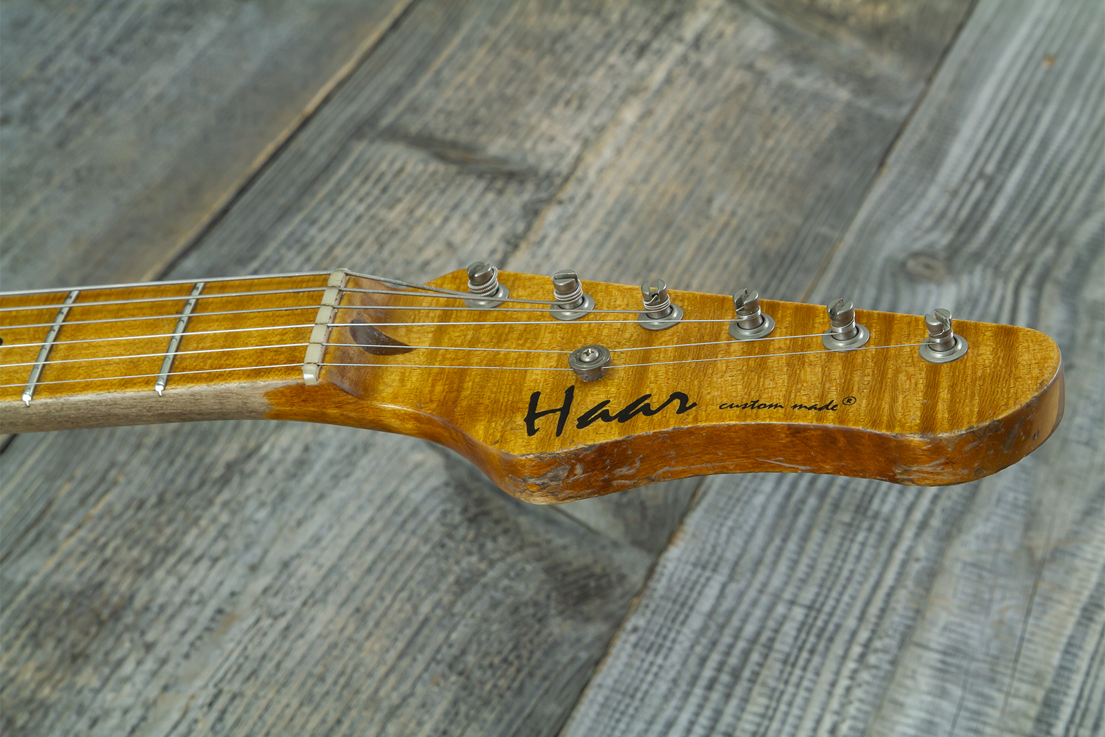 Haar Guitars Trad T Custom 2s P90 Lindy Fralin Mn Ht #43488 - Orange See Through - Tel shape electric guitar - Variation 9