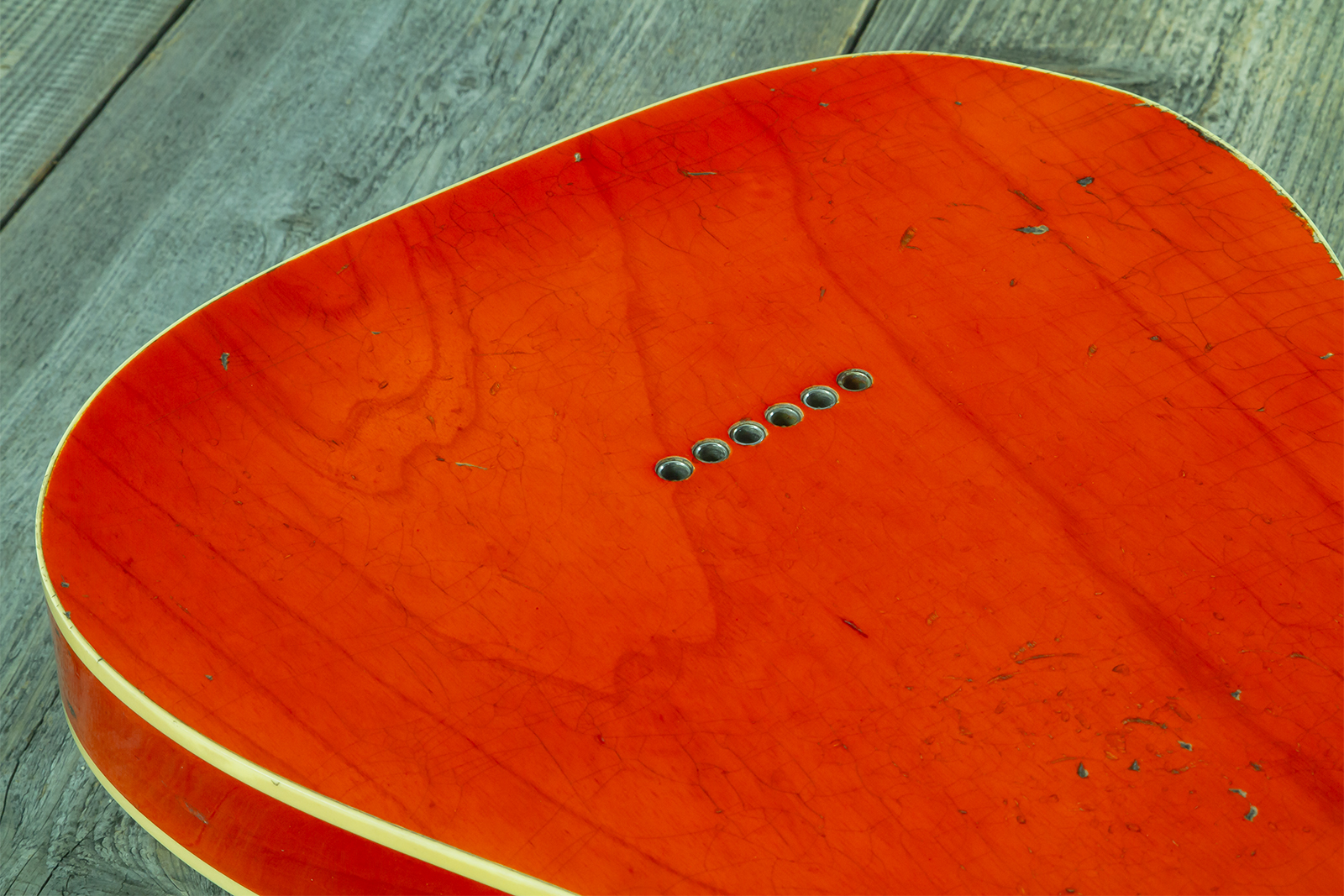 Haar Guitars Trad T Custom 2s P90 Lindy Fralin Mn Ht #43488 - Orange See Through - Tel shape electric guitar - Variation 11