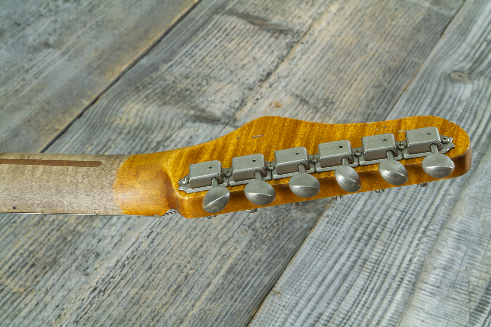 Haar Guitars Trad T Custom 2s P90 Lindy Fralin Mn Ht #43488 - Orange See Through - Tel shape electric guitar - Variation 14