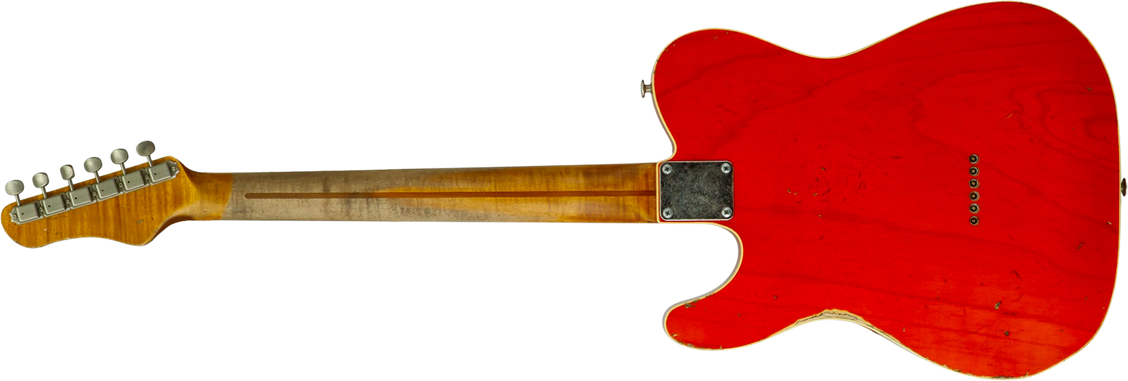 Haar Guitars Trad T Custom 2s P90 Lindy Fralin Mn Ht #43488 - Orange See Through - Tel shape electric guitar - Variation 2