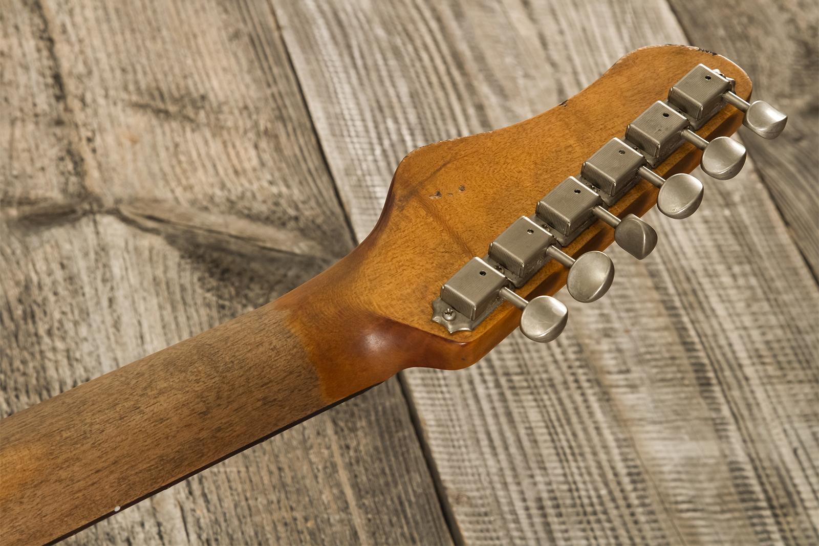 Haar Guitars Trad T Custom Sh Lindy Fralin Ht Rw #42271 - Aged Burgundy - Tel shape electric guitar - Variation 12