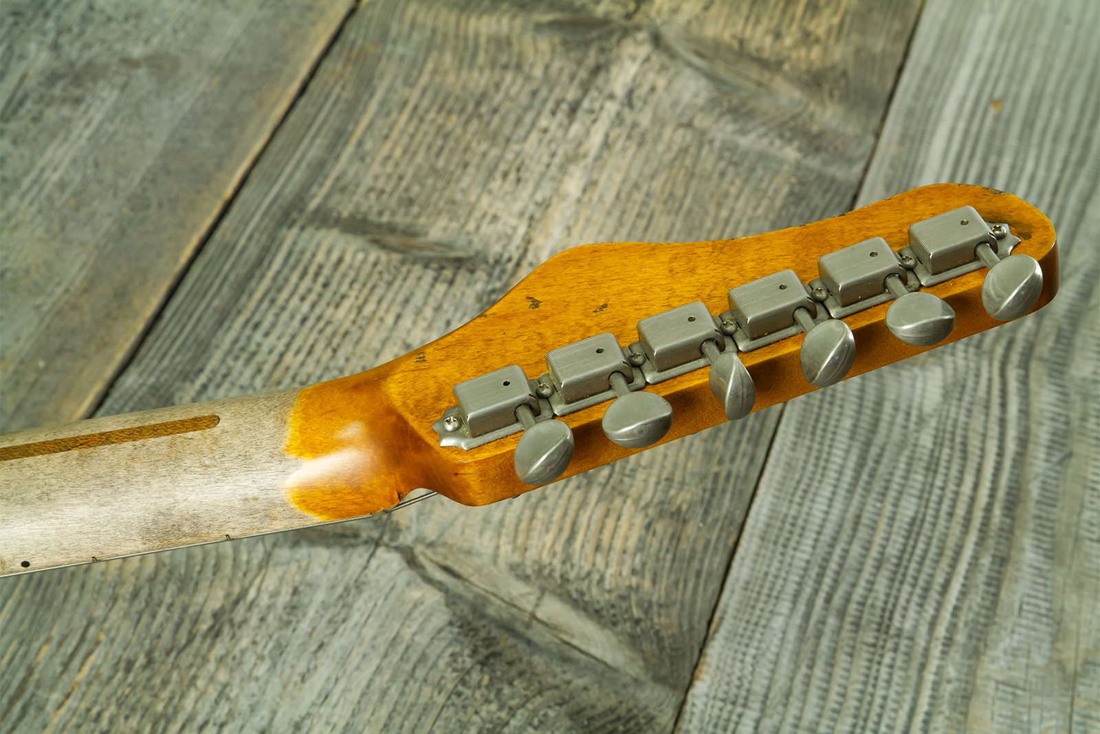 Haar Guitars Trad T Hs Brandon / Kloppmann Ht Mn #43591 - Aged 2 Tone Sunburst - Tel shape electric guitar - Variation 13