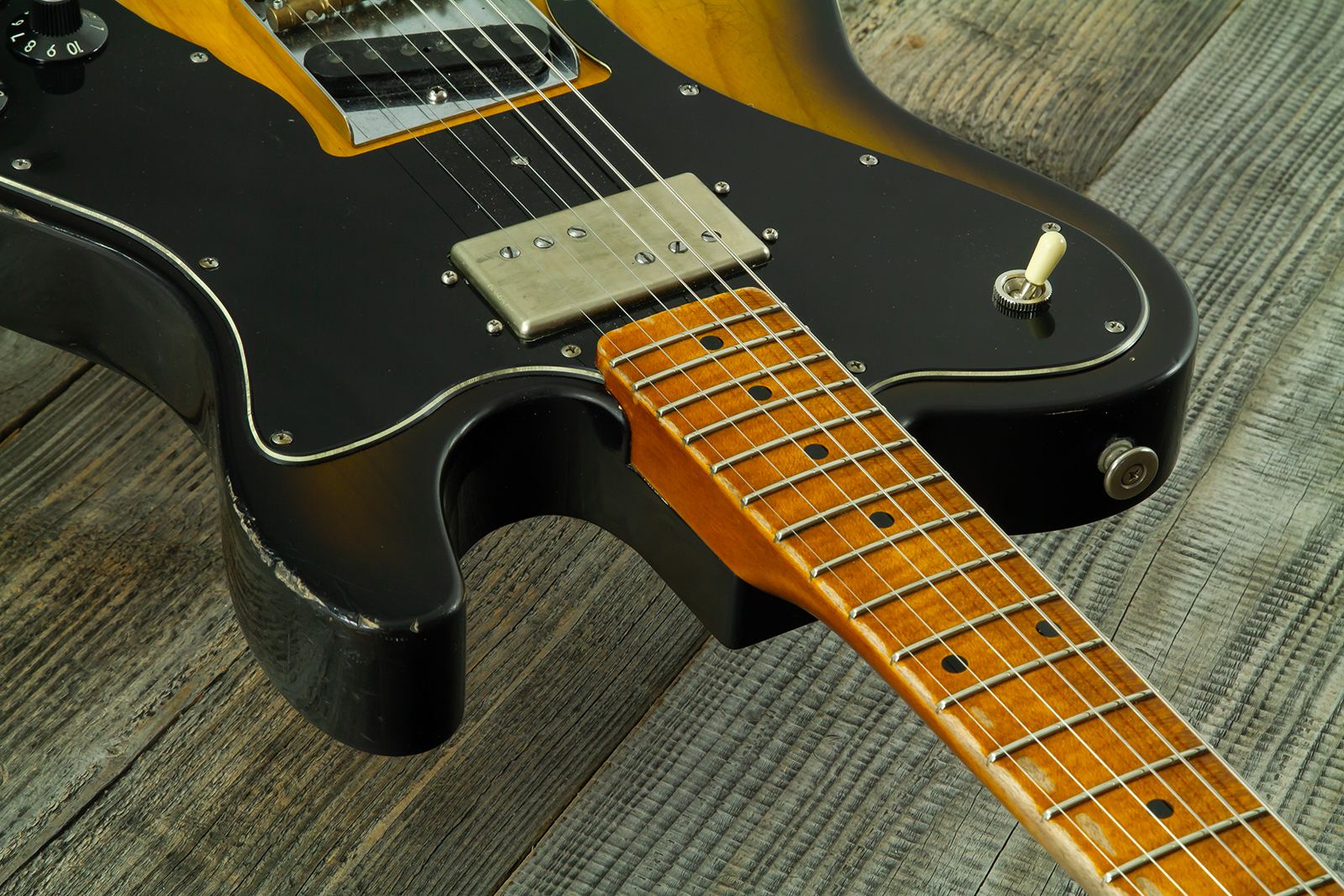 Haar Guitars Trad T Hs Brandon / Kloppmann Ht Mn #43591 - Aged 2 Tone Sunburst - Tel shape electric guitar - Variation 5
