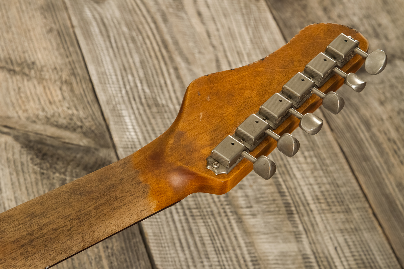 Haar Guitars Trad T Thinline 2s Lindy Fralin Ht Rw #42269 - Aged Orange Antique - Tel shape electric guitar - Variation 12