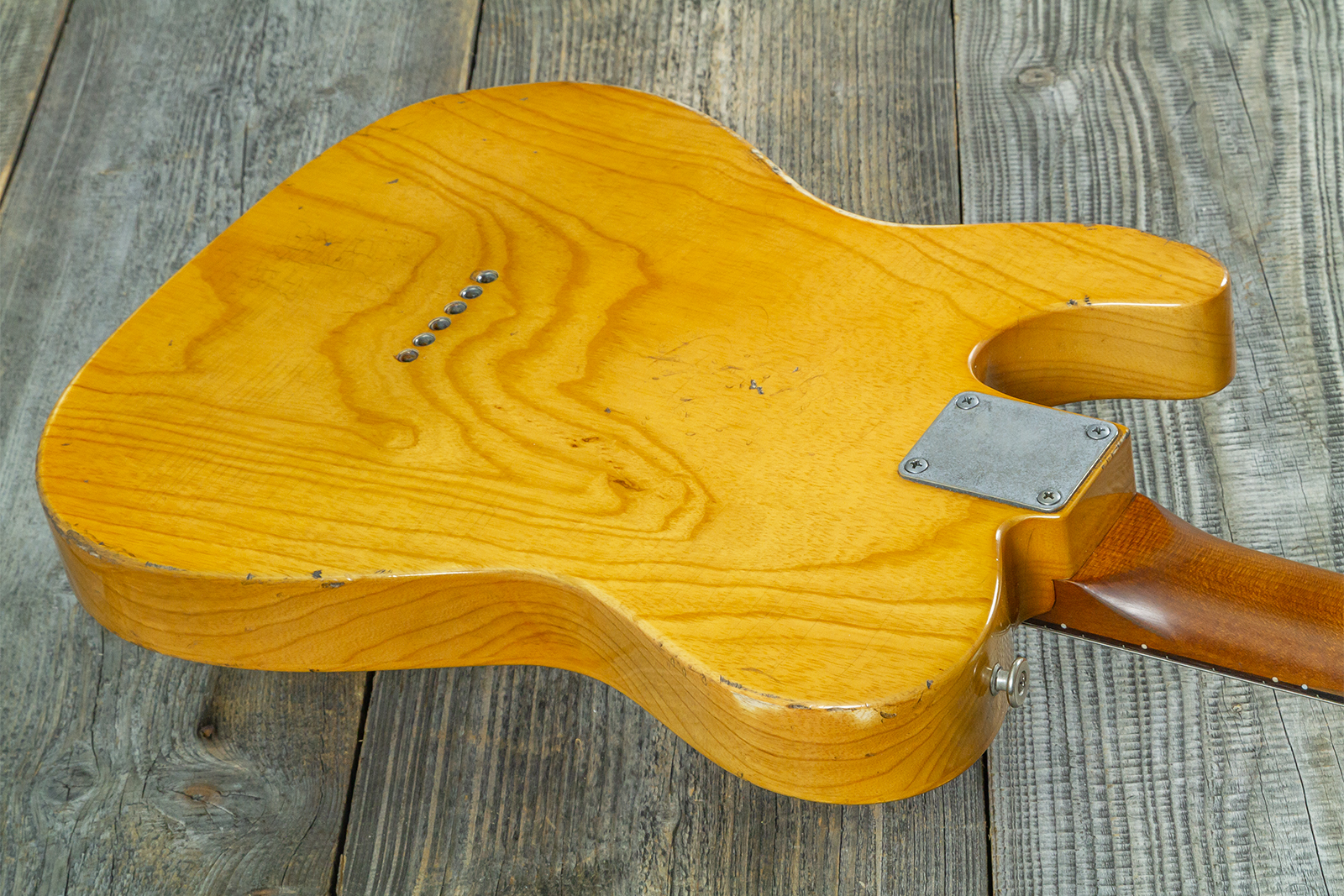 Haar Guitars Trad T Thinline 2s Lindy Fralin Rw #43483 - Aged Antique Natural - Tel shape electric guitar - Variation 7