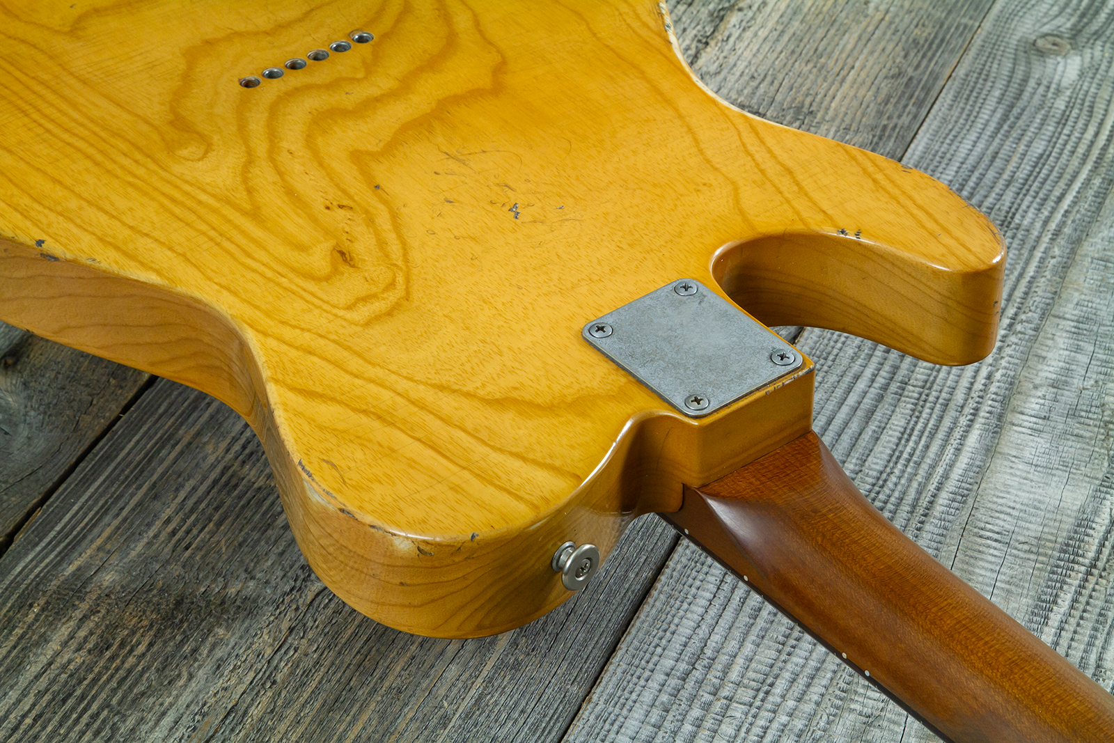 Haar Guitars Trad T Thinline 2s Lindy Fralin Rw #43483 - Aged Antique Natural - Tel shape electric guitar - Variation 8